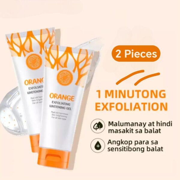 2 Pieces Orange Exfoliating Whitening Gel